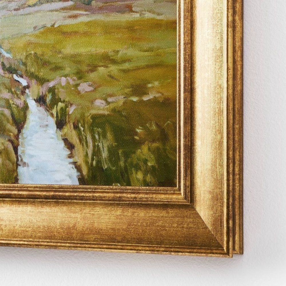 STUDIO MCGEE NEW summer pasture framed wall art -brass -11x14 - Picture 3 of 4